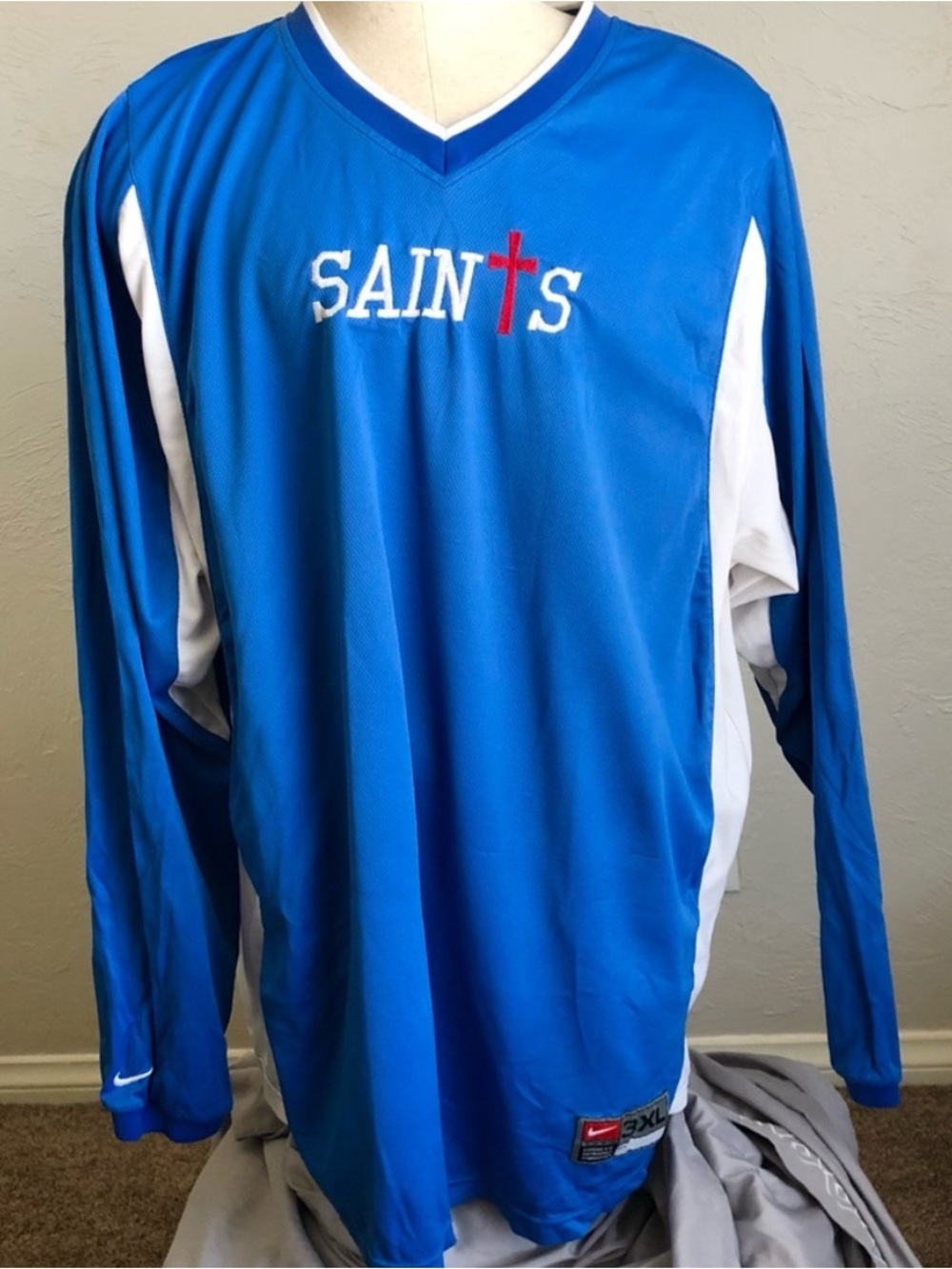 Royal blue Nike V crewneck